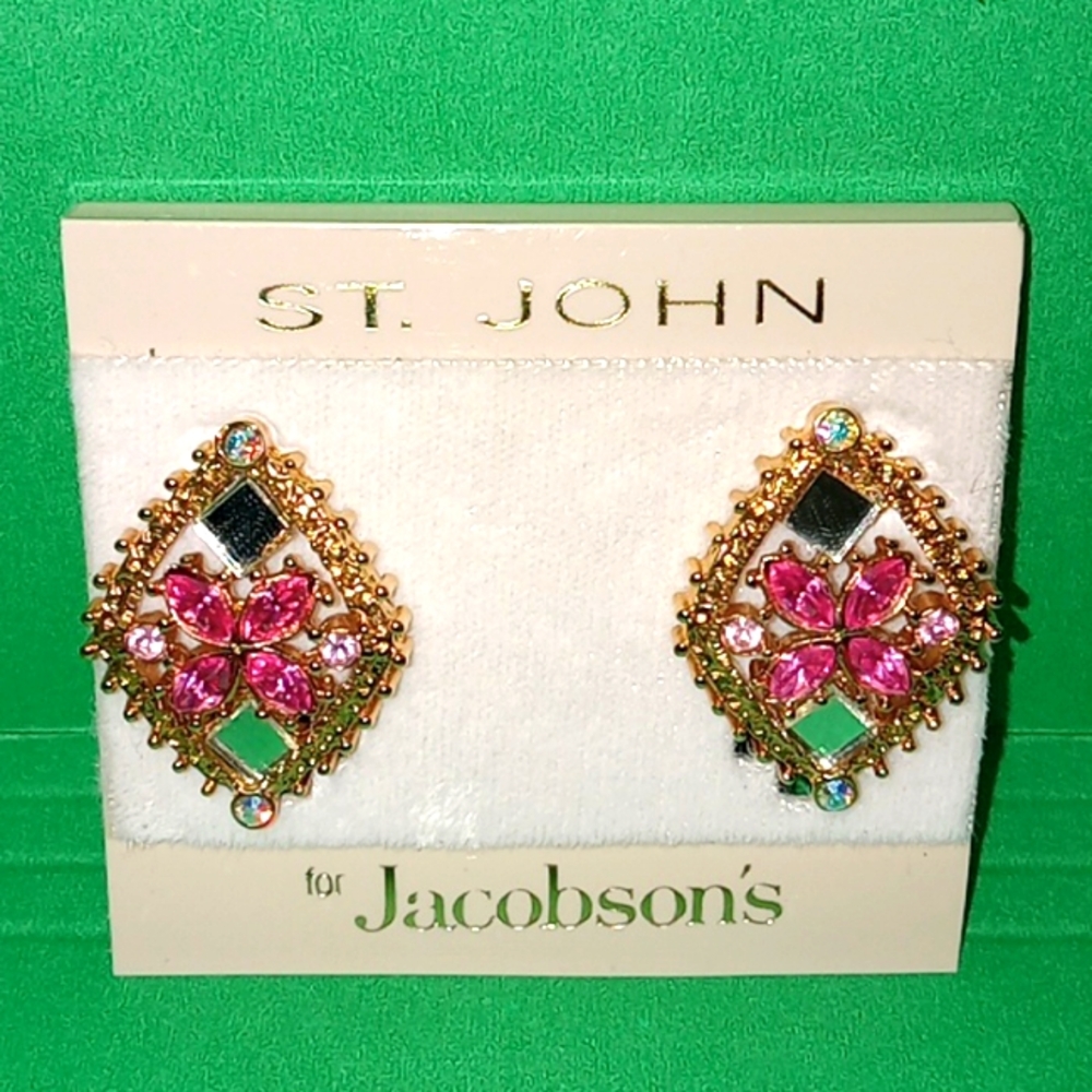 Vintagr St. JOHN CLIP-ON EARRINGS